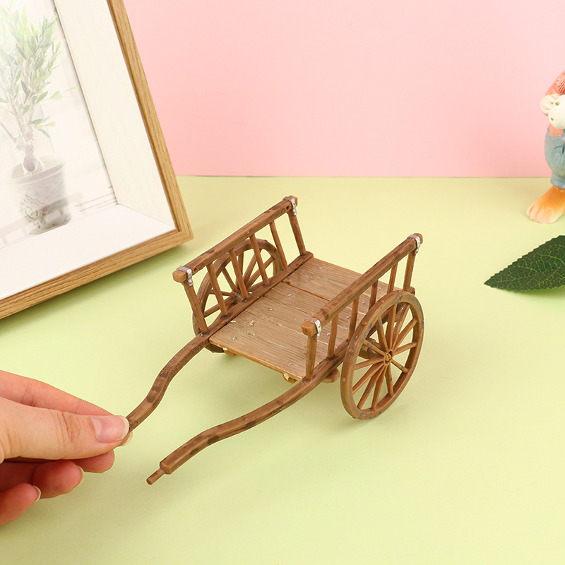 Smart Garden Diy - 1PCS Dollhouse Miniature จําลองประกอบรถเข็นชุดเฟอร์นิเจอร์อุปกรณ์เสริมสําหรับตุ๊กตา House Garden