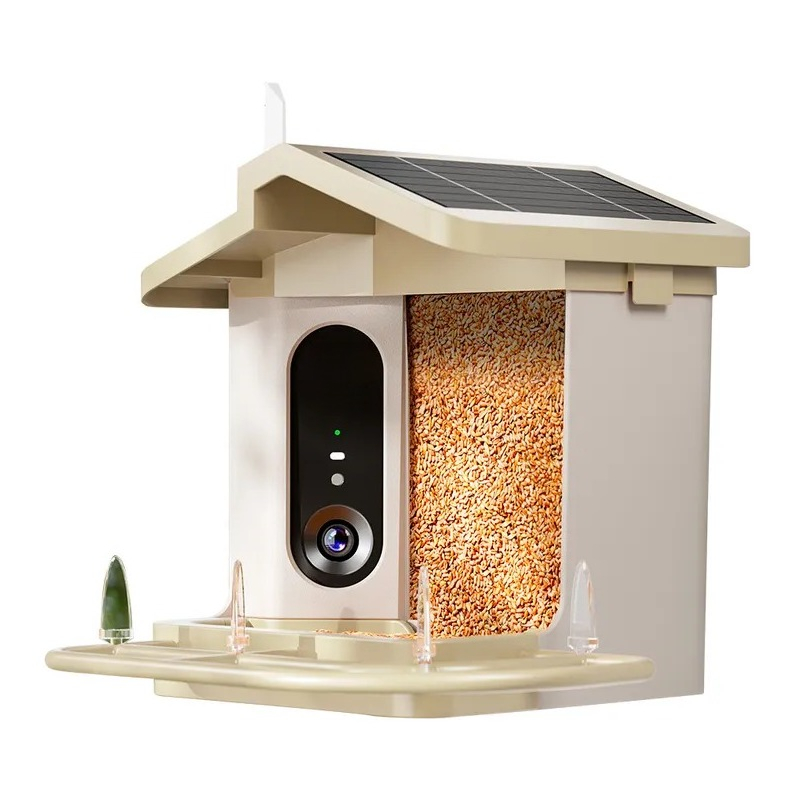 Smart Garden Ai - เครื่องให้อาหารนกอัจฉริยะ กล้อง HD ตรวจจับด้วย AI สำหรับสวนกลางแจ้ง