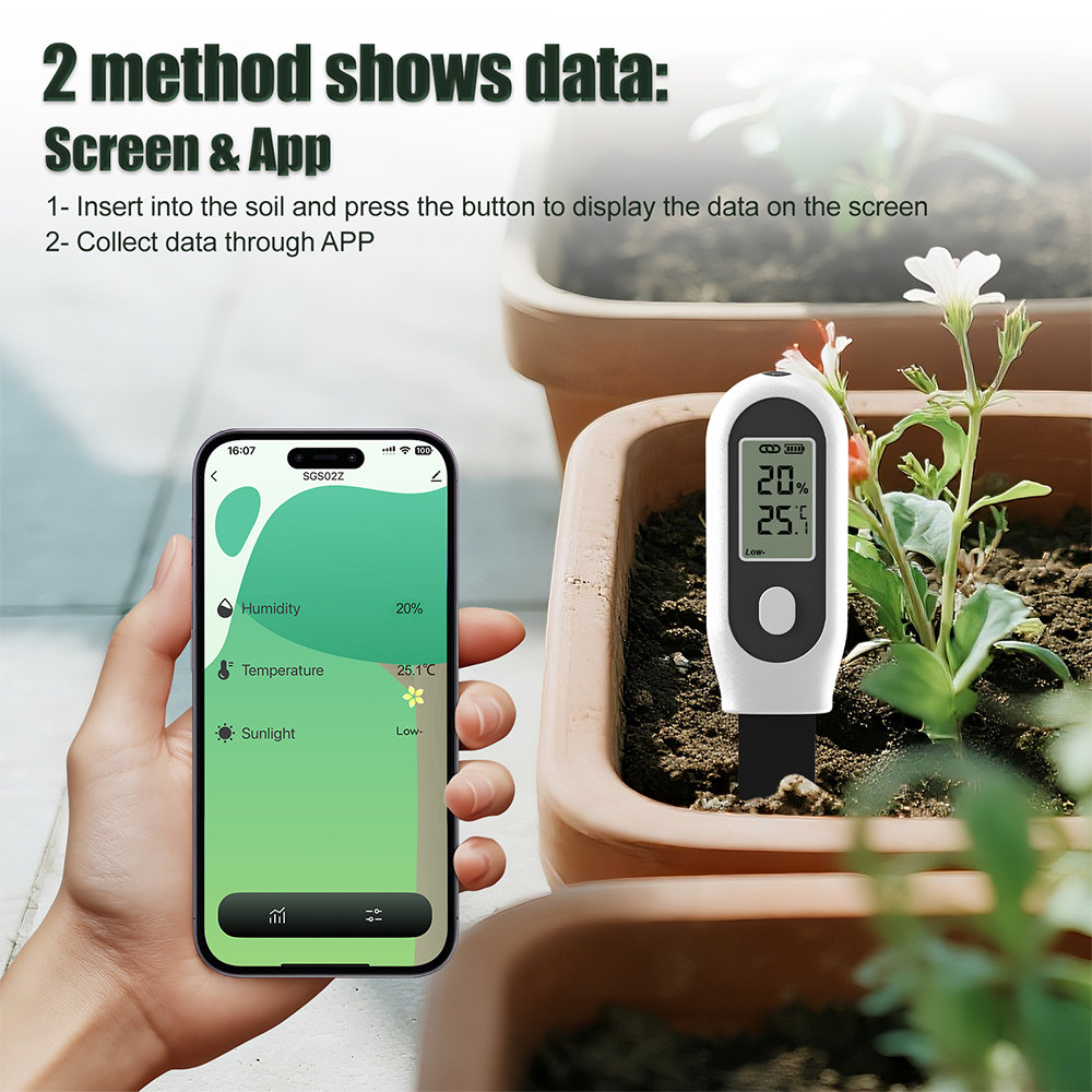 Smart Garden Sensors - เครื่องวัดดิน 3 in 1 แบบ Zigbee