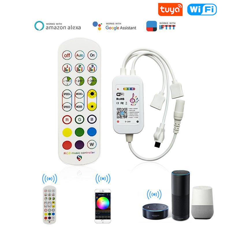 Smart Garden Light Controller - Tuya WiFiสมาร์ทLED Controller 4Pin RGB LED