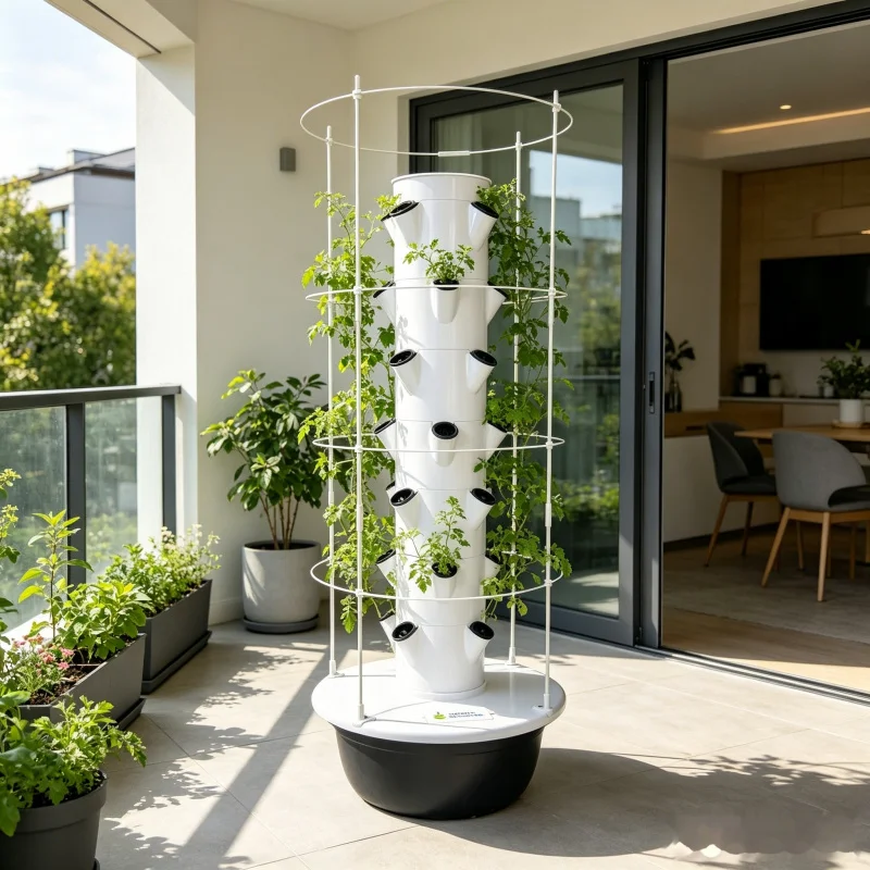 Smart Garden Trellis - ระบบปลูกผักไฮโดรโปนิกส์แบบ 9 ชั้น พร้อมโครงตาข่ายสำหรับปลูกผักแนวตั้งอัจฉริยะ สำหรับสวนในบ้าน