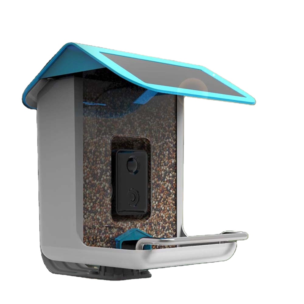 Smart Garden Ai - เครื่องให้อาหารนกอัจฉริยะพร้อมแผงโซลาร์เซลล์สำหรับสวนกลางแจ้ง ระบุชนิดนกโดย AI ของ Wildlife Wireless