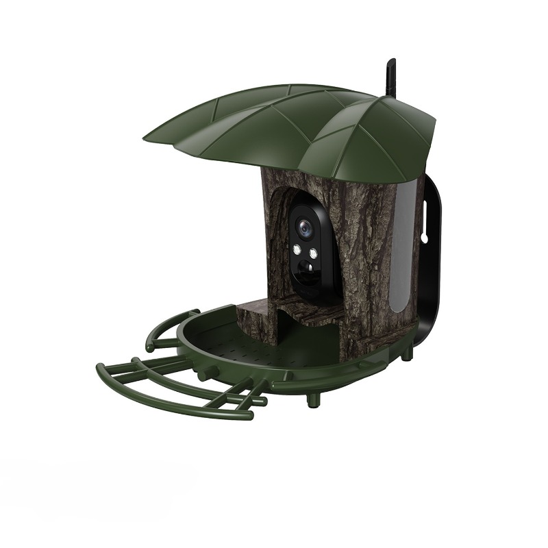 Smart Garden Ai - เครื่องให้อาหารนกอัจฉริยะพลังงานแสงอาทิตย์ สำหรับสวนกลางแจ้ง ชาร์จด้วยพลังงานแสงอาทิตย์ กันน้ำ