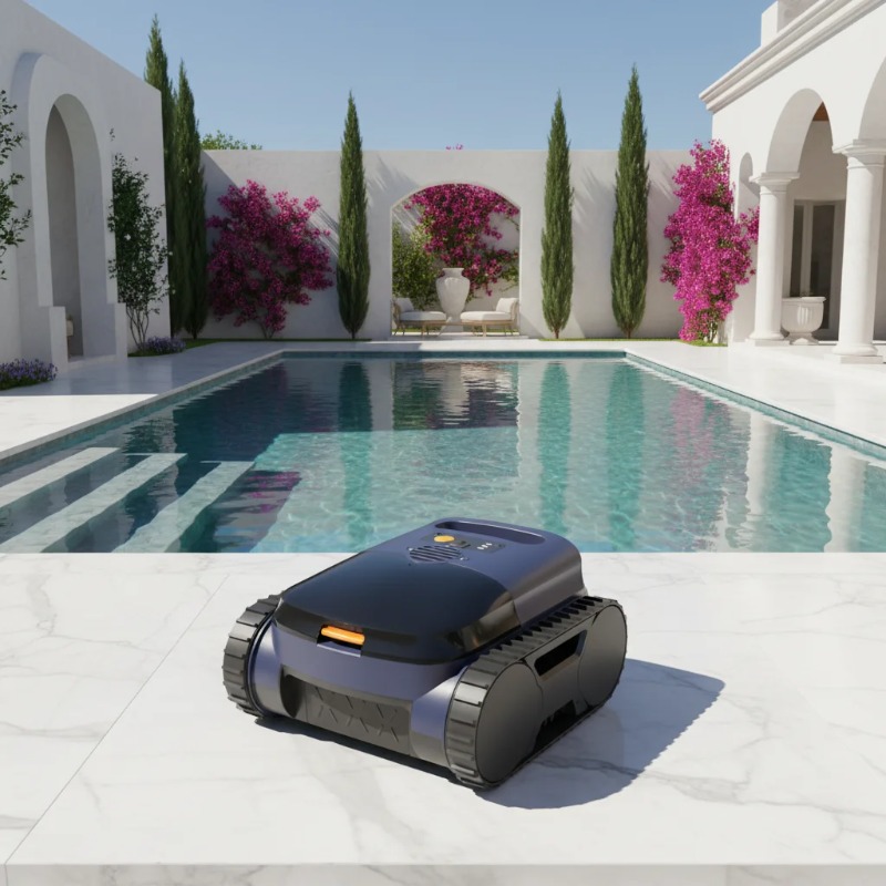 Smart Garden Is - หุ่นยนต์ทำความสะอาดสระว่ายน้ำไร้สาย Airo พร้อมระบบนำทางอัจฉริยะ AI ปีนผนังอัตโนมัติ คุณภาพสูง