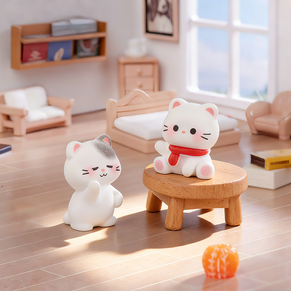 ตุ๊กตาแมวน่ารัก 6 ชิ้น ทำจากเร - Smart Garden Diy บทวิจารณ์และราคา