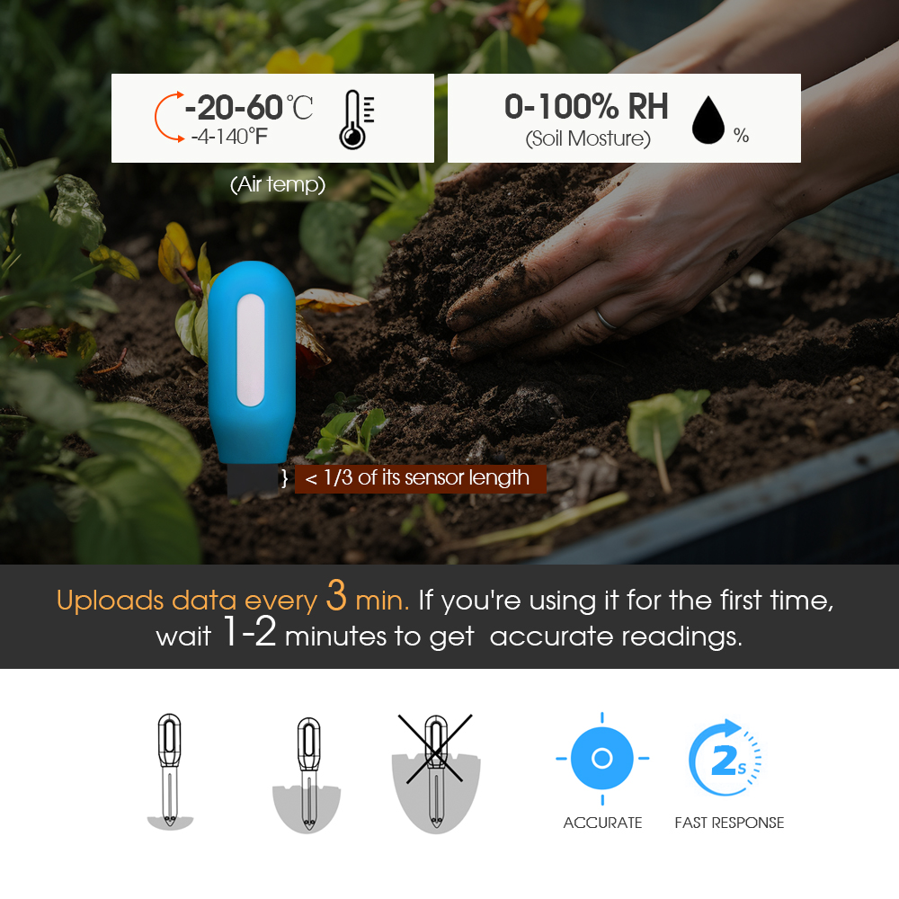 เซ็นเซอร์วัดความชื้นในดิน Tuya - Smart Garden Sensors บทวิจารณ์และราคา