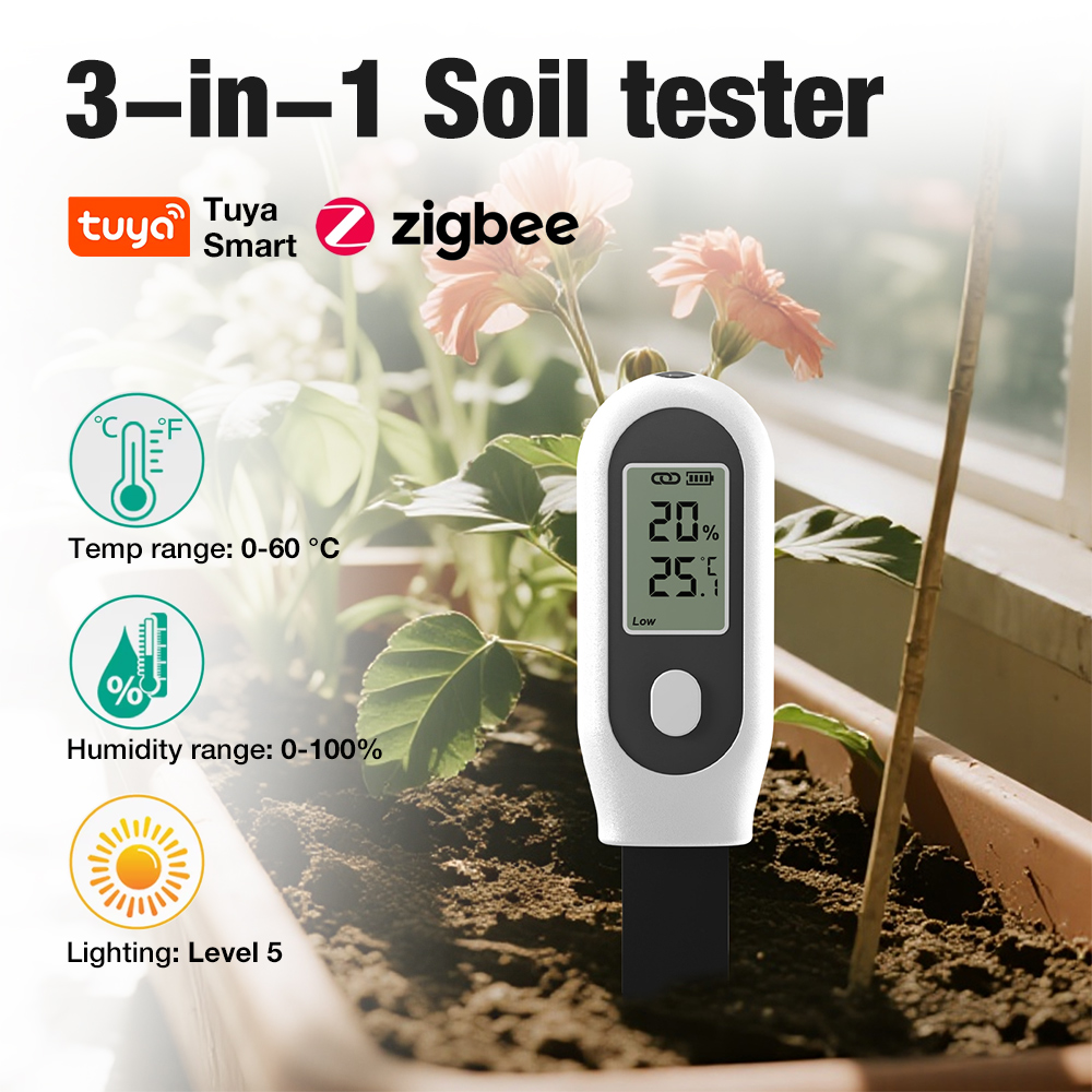 เครื่องวัดดิน 3 in 1 แบบ Zigbe - Smart Garden Sensors บทวิจารณ์และราคา