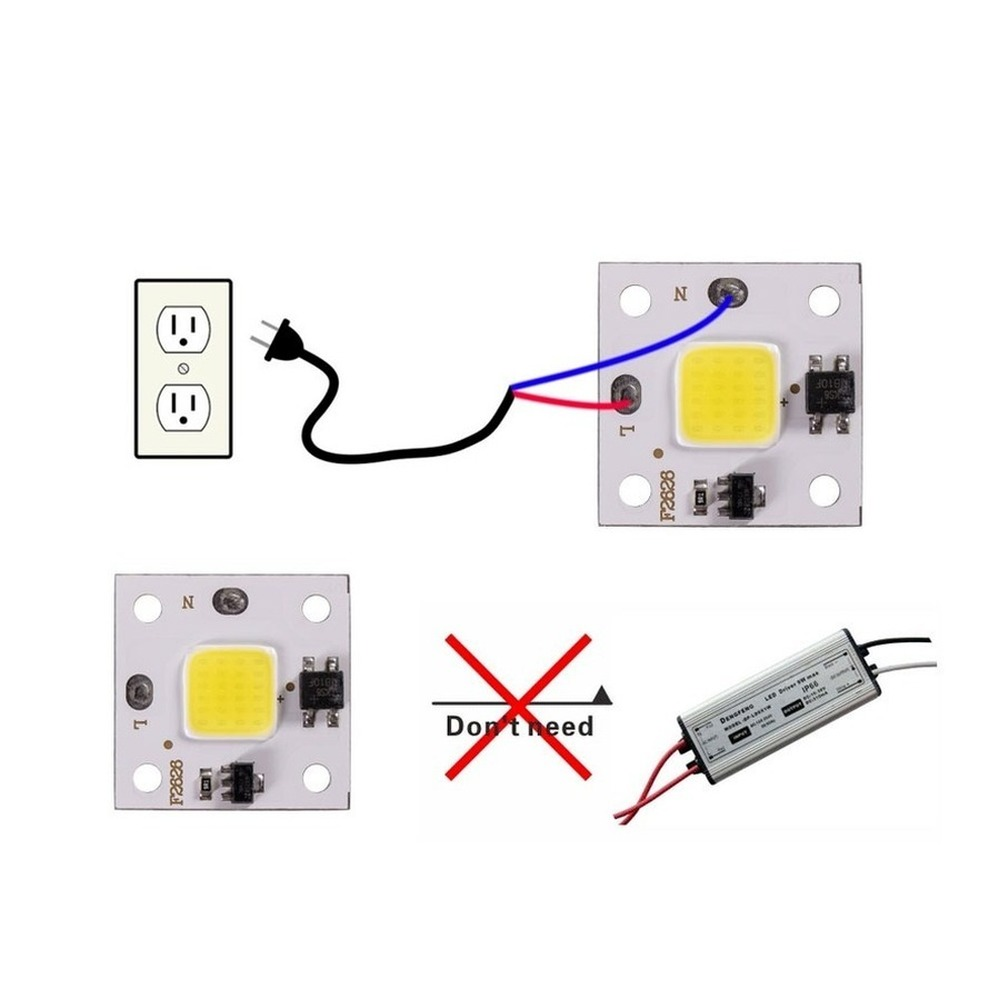 10W COB โมดูล220V ชิป LED ไดโอ - Smart Garden Diy บทวิจารณ์และราคา
