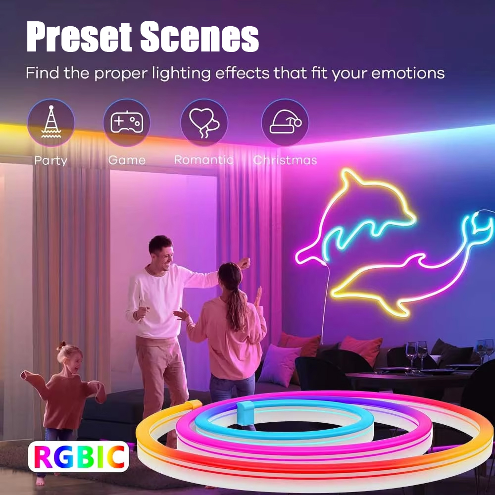 WISCOLOR ไฟ LED แบบแถบเนออน 24 - Smart Garden Diy บทวิจารณ์และราคา