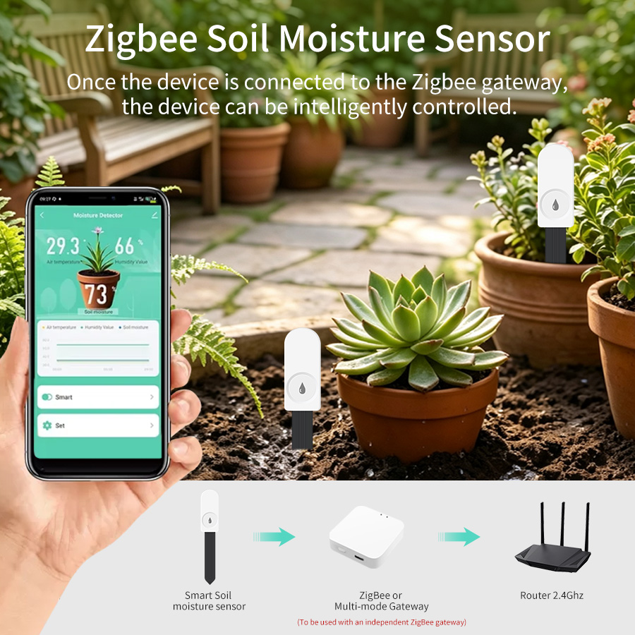 เครื่องวัดความชื้นและอุณหภูมิด - Smart Garden Sensors บทวิจารณ์และราคา