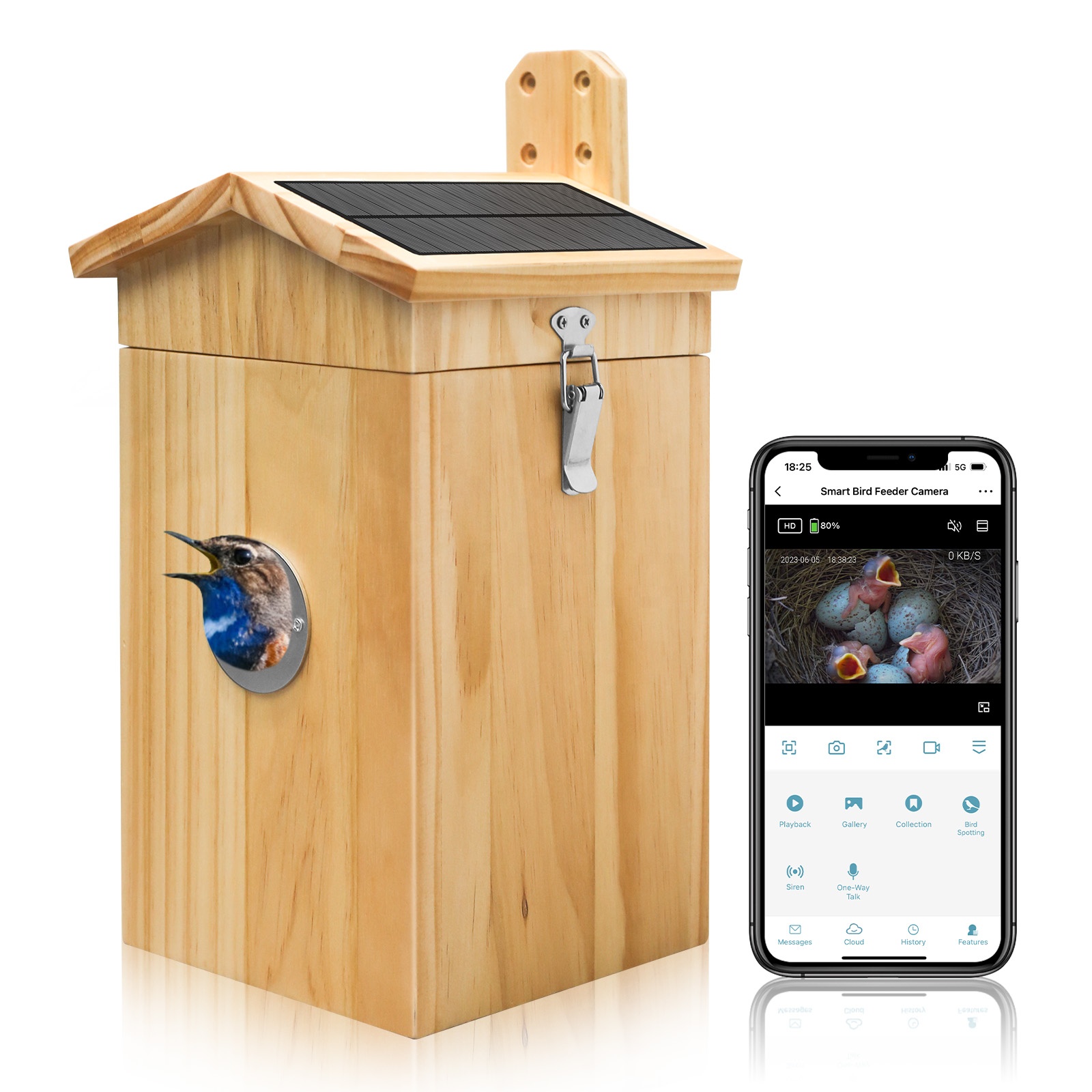 บ้านนกกล้องถ่ายรูป Nanxin ขายด - Smart Garden Ai บทวิจารณ์และราคา