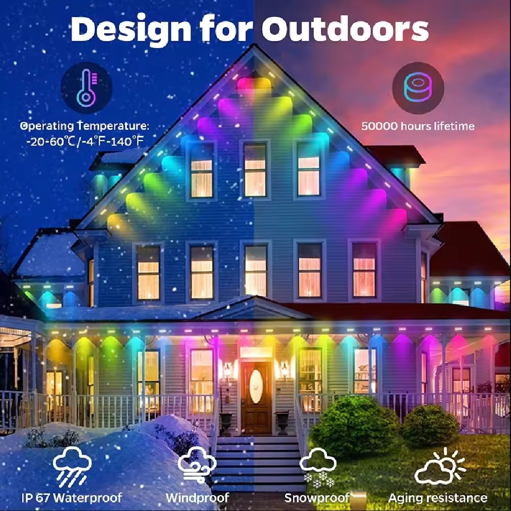 ไฟตกแต่งหลังคาอัจฉริยะ RGBIC 1 - Smart Garden Diy บทวิจารณ์และราคา