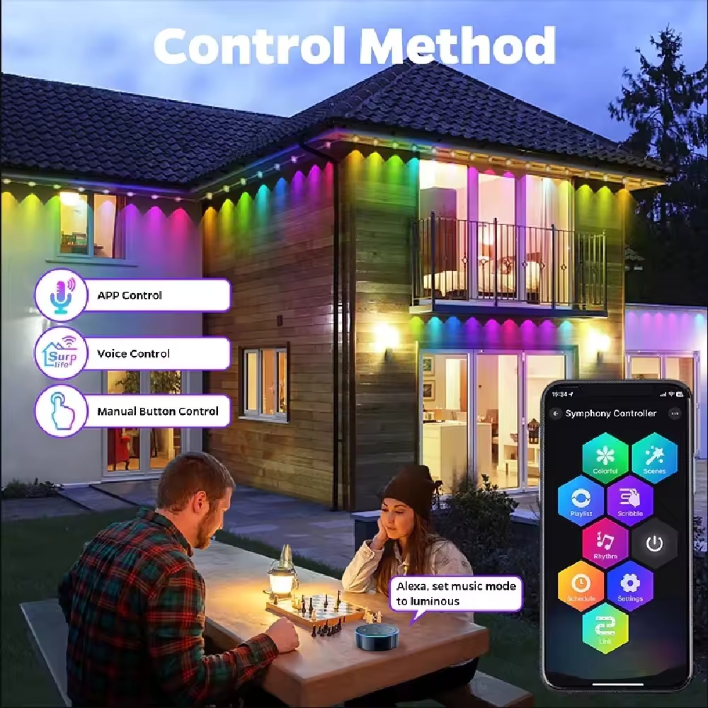 ไฟตกแต่งหลังคาอัจฉริยะ RGBIC 1 - Smart Garden Diy บทวิจารณ์และราคา