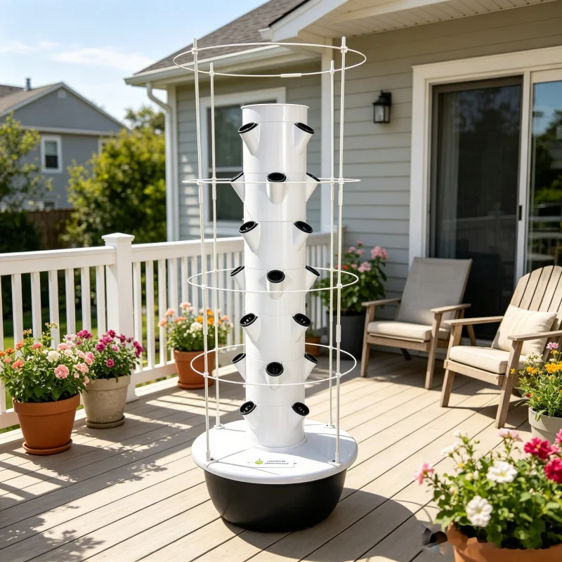 หอปลูกผักแนวตั้ง 5 ชั้น แบบไฮโ - Smart Garden Trellis บทวิจารณ์และราคา
