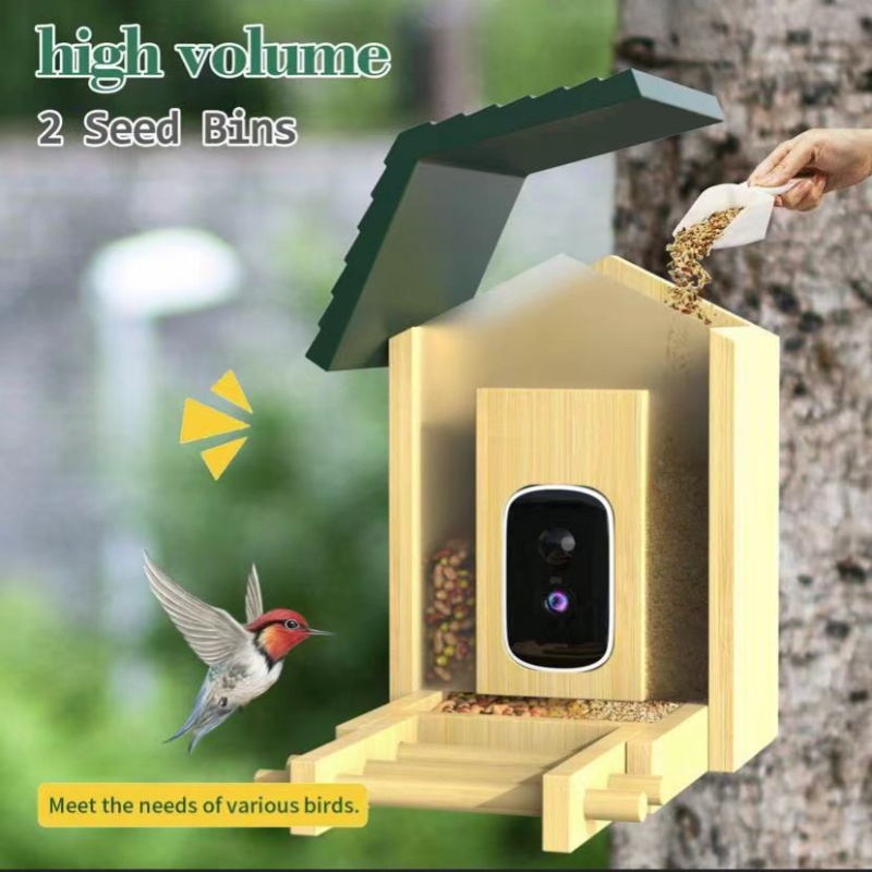เครื่องให้อาหารนกไม้ไผ่ AI ควา - Smart Garden Ai บทวิจารณ์และราคา
