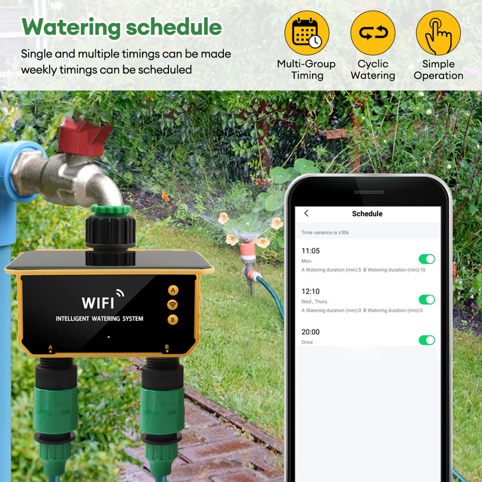 ตัวตั้งเวลาควบคุมการรดน้ำอัจฉร - Smart Garden Is บทวิจารณ์และราคา
