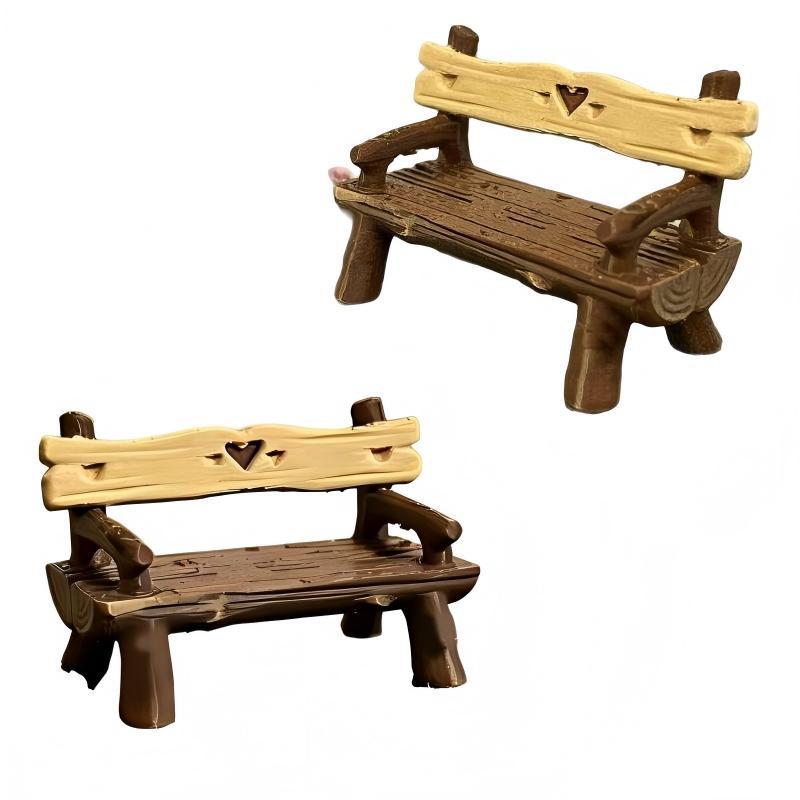 2 ชิ้น 1/12 ม้านั่งจิ๋ว เฟอร์น - Smart Garden Diy บทวิจารณ์และราคา